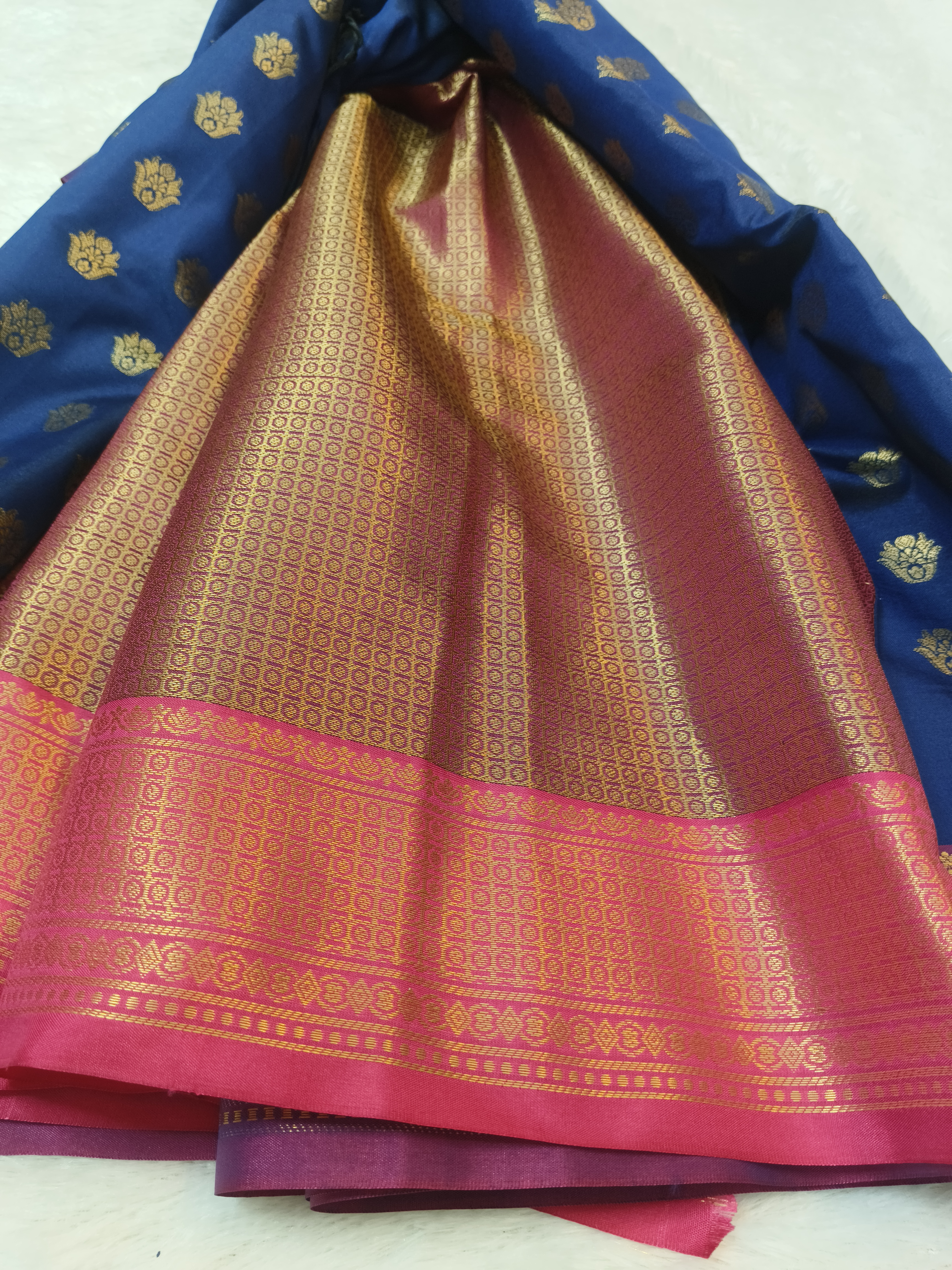 Royal Blue Banaras Silk Saree
